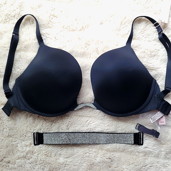 🍒NWT🍒 VS BARE PUNGE CONVERTIBLE INVISIBLE SOLUTION BLING BRA - Picture 4 of 6